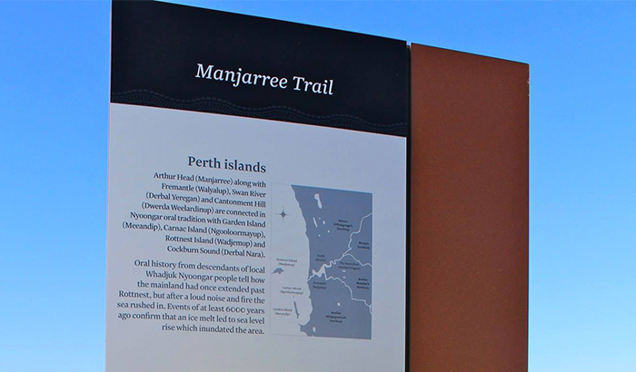Manjarree Trail Sign