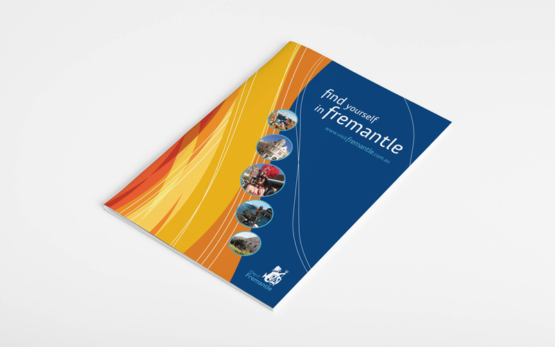 Find Yourself in Fremantle booklet cover design