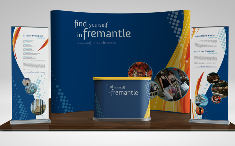 Find Yourself in Fremantle Booth and banner graphics