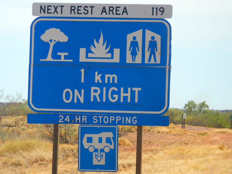 Tourist signs in Northern WA