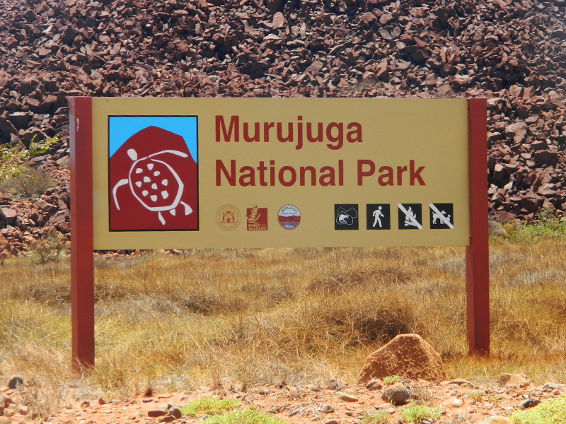 Murujuga National Park sign
