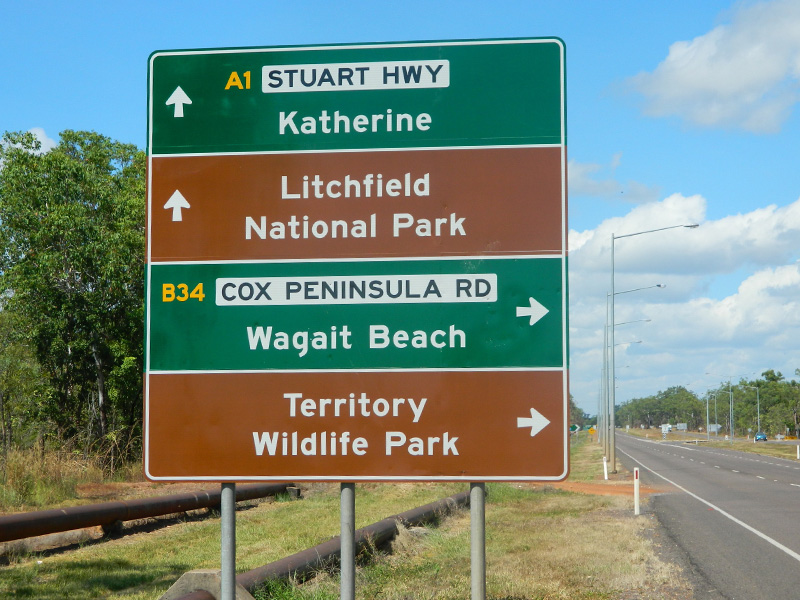 Northern Territory signage audit - directional and tourist sign