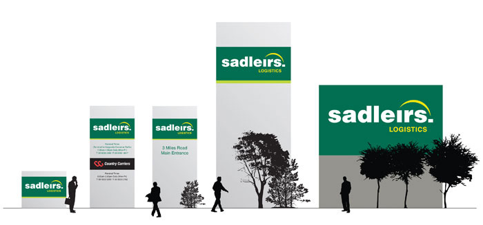 Sadleirs external signage design concepts