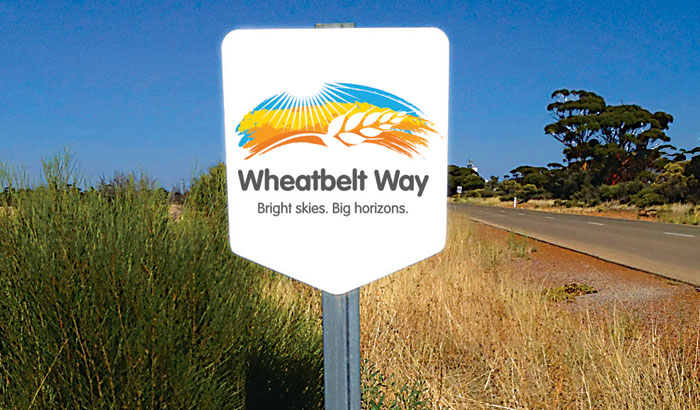 Wheatbelt Way trail marker