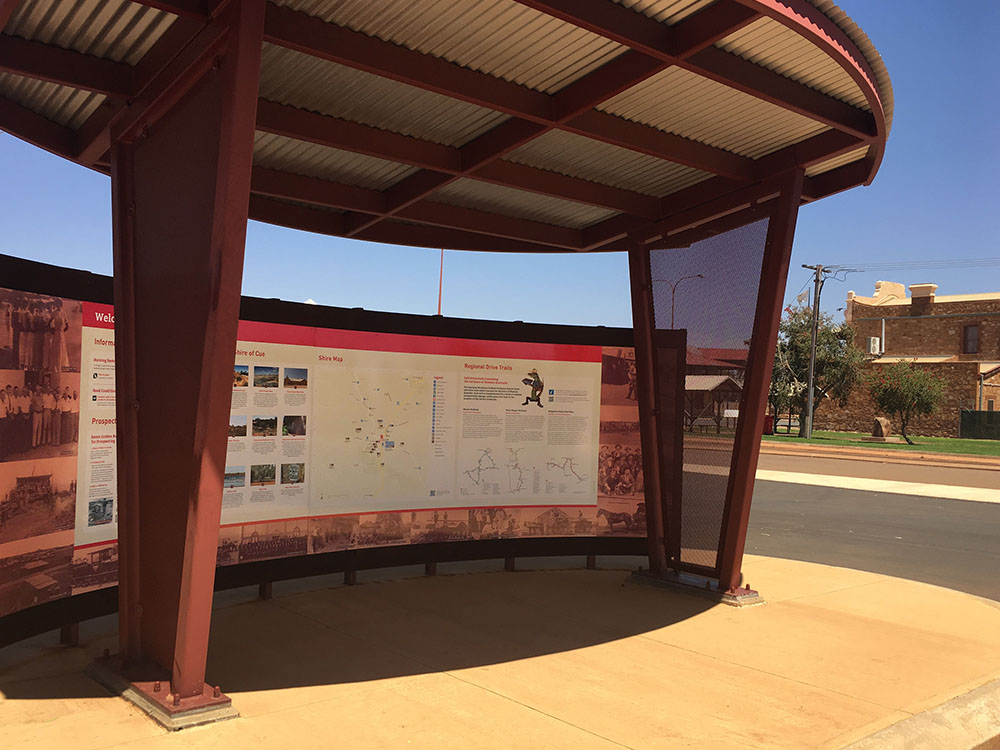 Shire of Cue new visitor information bay design