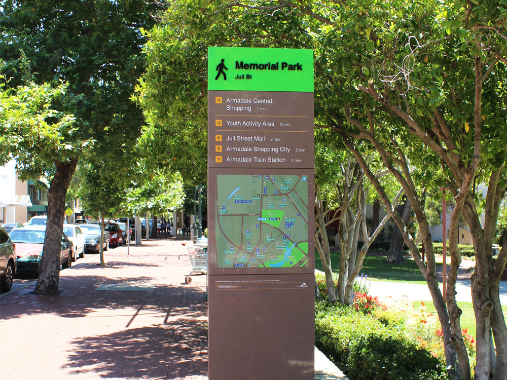 City of Armadale - Pedestrian Wayfinding signs