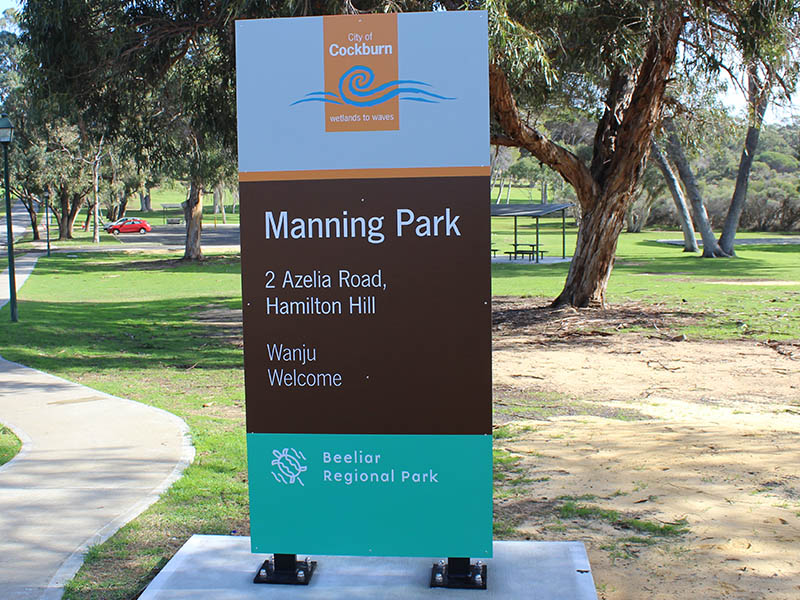 Park Entry sign