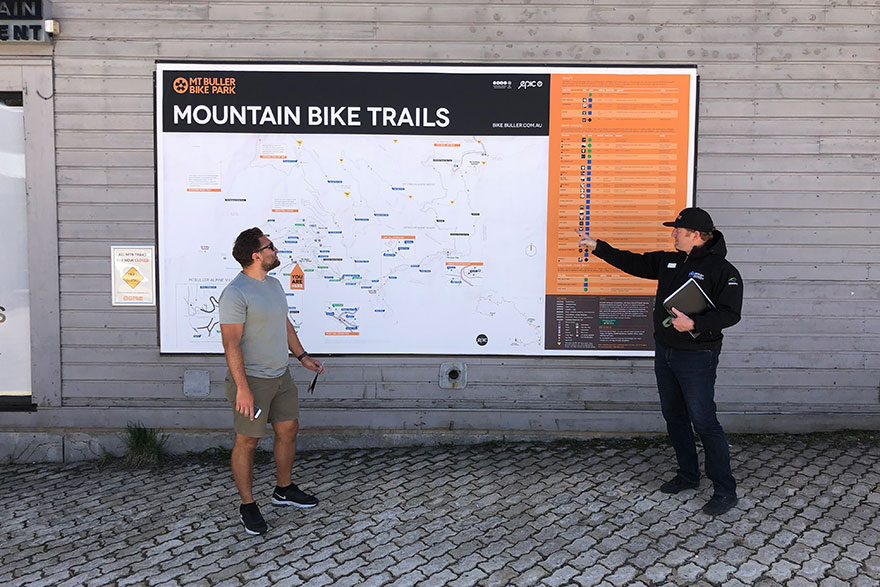 Wayfound Mt Buller MTB Trails map